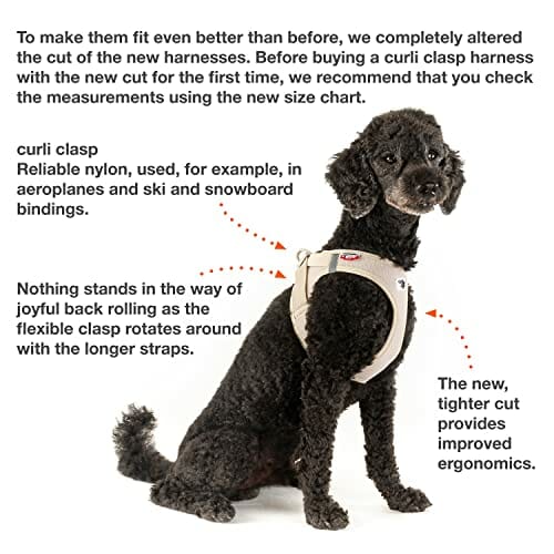 Vest Harness curli Clasp Air-Mesh Brown S - obrazek 2