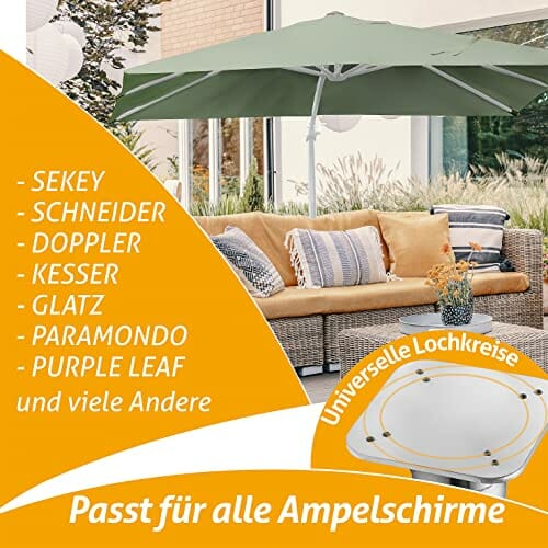 4smile Bodenhülse Sonnenschirm - Edelstahl Bodenanker Sonnenschirm SunnyGround zum Einbetonieren, bis 1.000kg belastbar - Sichere Befestigungslösung für jeden Ampelschirm - obrazek 2