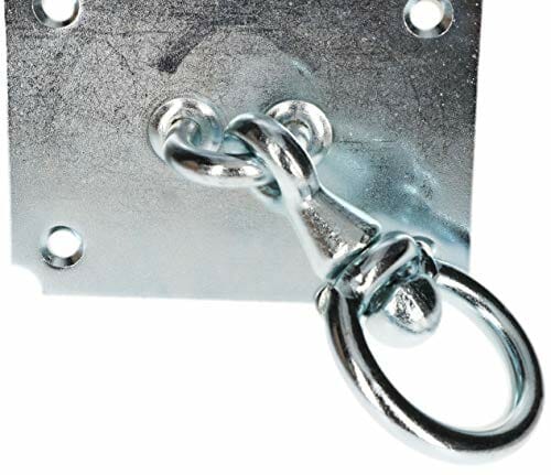 KOTARBAU Hak sufitowy 130 mm x 100 mm, obracany o 360°, uchwyt sufitowy, zawieszenie fotela wiszącego, hamaka, worka bokserskiego, udźwig do 300 kg - obrazek 3