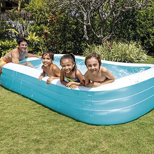 Intex Swim Center Family Pool Basen dla Dzieci, Niebieski/Biały, 305x183x56 cm - obrazek 3