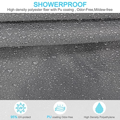 RATEL Sonnensegel 2x3m Rechteckig, Balkon Sonnenschutz Wetterschutz, 95% UV-Schutz Sonnensegel inkl Befestigungsseile, für Draußen Patio Garten Terrasse und Camping, Grau (2 x 3 m, Grau) - obrazek 5