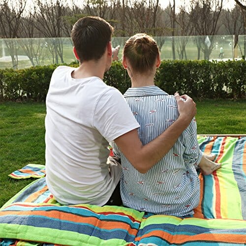 SONGMICS Hamak wieloosobowy, przenośny i oddychający, 210 x 150 cm, TÜV Rheinland, obciążenie statyczne 300 kg, do ogrodu na zewnątrz GDC22Q - obrazek 6