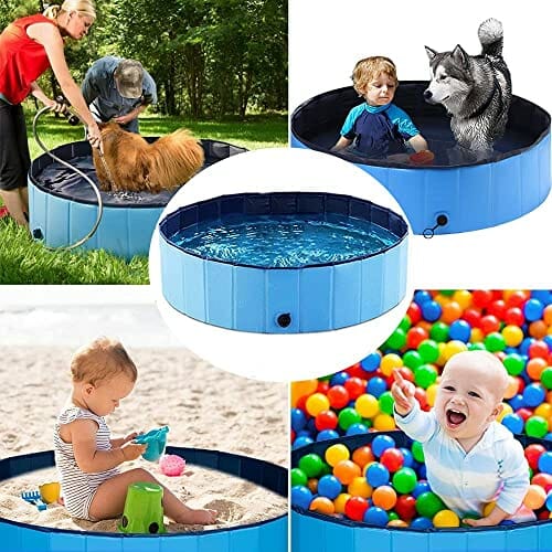 Brodzik dla zwierząt domowych i dzieci, L: 120 x 30 cm) składany basen - obrazek 7