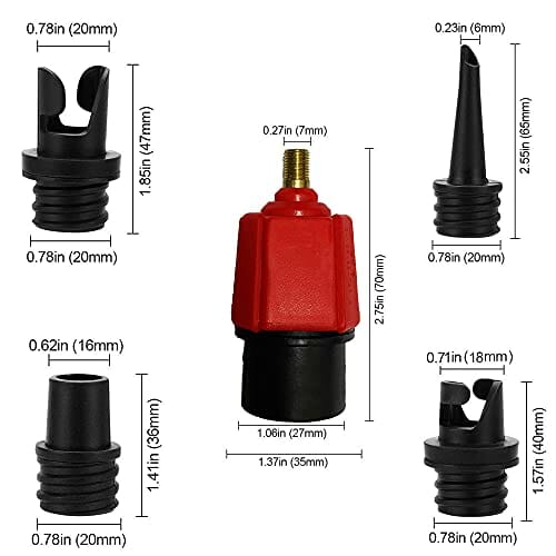 Adapter do pompy wiosłowej, adapter pompy powietrza do nadmuchiwanych - obrazek 6