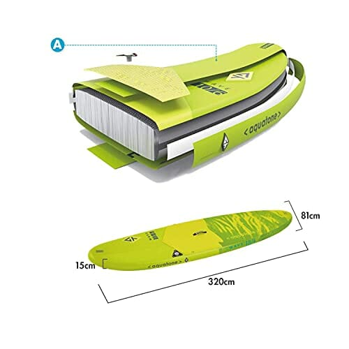 Aztron Aquatone Wave 10,6 iSUP, Dorośli Unisex, Zielony, 320x81x15 - obrazek 3