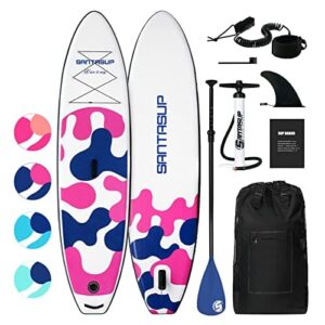 Nadmuchiwana deska do wiosłowania na stojąco dla dorosłych z akcesoriami do wiosłowania, wiosło Sup, pompka ręczna o podwójnym działaniu, plecak podróżny, smycz, deska do jogi do nadmuchiwania, 25 cm