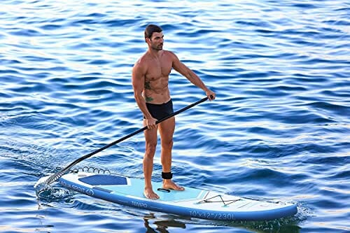 AQUA SPIRIT iSUP nadmuchiwana deska do paddle z plecakiem, smyczą, wiosłem, matę do przewijania i wodoodpornym etui na telefon - obrazek 3