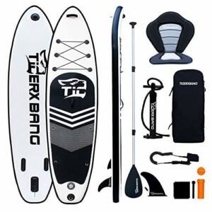 Tigerxbang SUP Board Stand Up Paddling Board | 10" 300 x 71 x 15 cm | 320 x 80 x 15 cm | 10" 6" | komplet nadmuchiwanych akcesoriów do wiosłowania