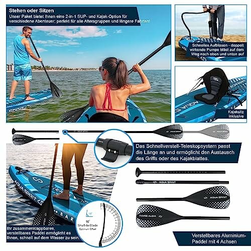 Aqua Spirit SUP nadmuchiwana deska SUP 2024 | 320 x 81 x 15 cm / 457 x - obrazek 5