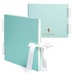 Album do scrapbookingu 12x10 cm - niebieski, idealny prezent na baby shower, walentynki i zaręczyny