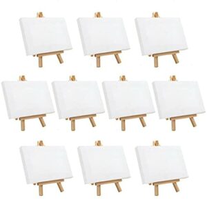 Belle Vous Mini płótno z drewnianym uchwytem na obraz stojak sztaluga