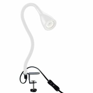 Lampa zaciskowa LED ściemnialna czarna - Lampa biurkowa LED GU10-LED