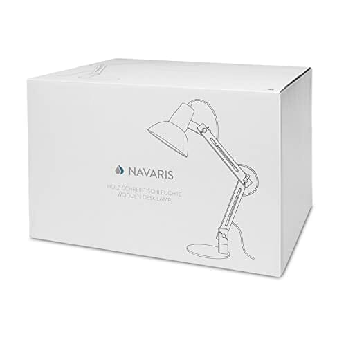 Lampa biurkowa drewniana z regulowanym ramieniem - styl retro (50 characters) - obrazek 4