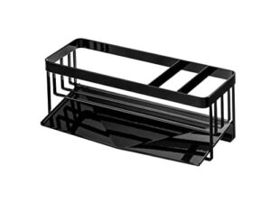 YAMAZAKI 5017 Tower ociekacz do gąbek i dozowników mydła, czarny, stal