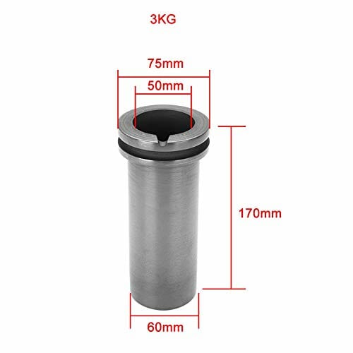 Tygiel grafitowy o wysokiej czystości, 3 kg - metalowa forma do topienia złota, srebra i mosiądzu - obrazek 6