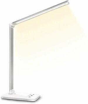 Lampa biurkowa LED SLATOR, przyciemniana, 5 kolorów i 10 poziomów jasn