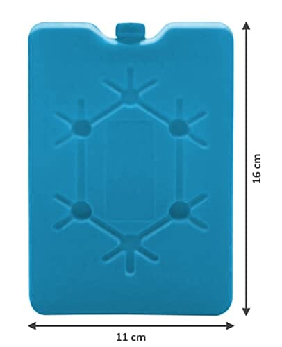 Zestaw 2 wkładów chłodzących w kolorze niebieskim - torba chłodząca do pudełka śniadaniowego, kemping, piknik, szkoła - obrazek 2