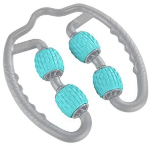 2 w 1 wałek do fitnessu i masażu - kojąca rolka z 4 rolkami do rozluźnienia napiętych mięśni, idealna do masażu całego ciała