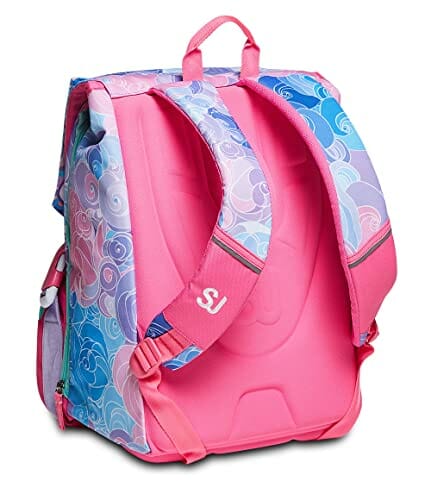 SJ GANG Rozszerzony plecak szkolny dla dziewczynki - Różowy, Wielu Zniknął, Maxi Capienza 28 lt, Flip System - Nowoczesny styl - obrazek 2