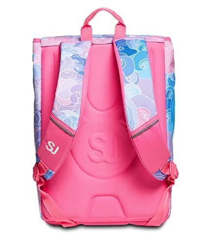 SJ GANG Rozszerzony plecak szkolny dla dziewczynki - Różowy, Wielu Zniknął, Maxi Capienza 28 lt, Flip System - Nowoczesny styl - obrazek 3