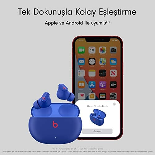 Bezprzewodowe Słuchawki Douszne Beats Studio Buds - Granat Oceanu - obrazek 4