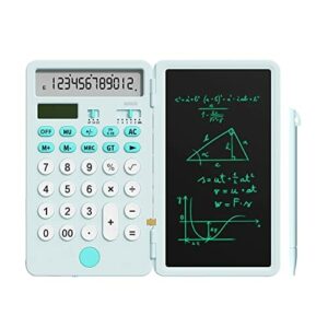 Nowy kalkulator podstawowy z notatnikiem 6,5 cala - 2 w 1, niebieski