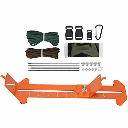 Zestaw do tworzenia bransoletek Jig urządzenie do tworzenia opasek na nadgarstek z 2 paracordami i 3 czarnymi klamrami do plecionki Paracord bransoletka DIY Knit Tool - obrazek 3