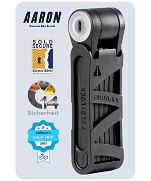 AARON Zapięcie rowerowe - bezpieczne składane zapięcie poziomu 14, opa