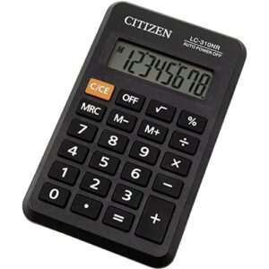 Citizen Lc-310Nr LC-310NR Kalkulator - Czarny, 11.4 x 6.9 x 1.4 cm; 40 g - Kup teraz!