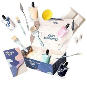 Zestaw do malowania na płótnie abstrakcyjnym (pastelowy) - Twórz wyjątkowe dzieła sztuki!