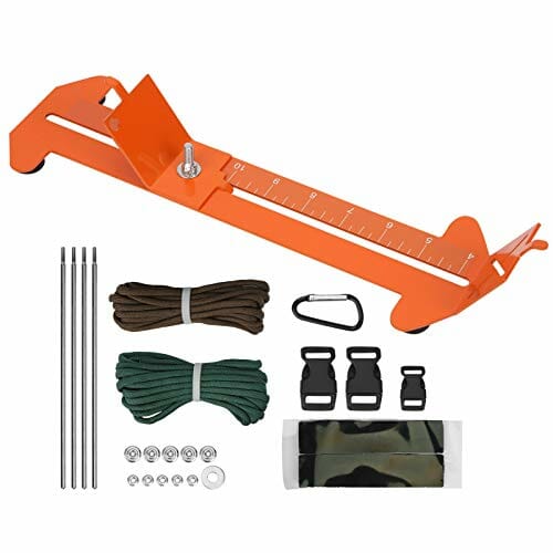 Zestaw do tworzenia bransoletek Jig urządzenie do tworzenia opasek na nadgarstek z 2 paracordami i 3 czarnymi klamrami do plecionki Paracord bransoletka DIY Knit Tool - obrazek 7