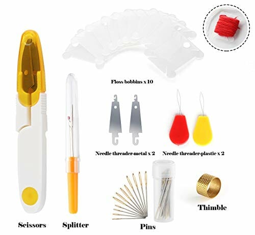 Zestaw do haftowania, 100 kolorów, ścieg krzyżykowy, zestaw startowy, - obrazek 3