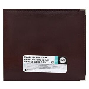 WE R Memory Keepers Klasyczna skóra, 3 pierścienie, album 12 cali x 12 cali cynamon - stylowy album do scrapbookingu