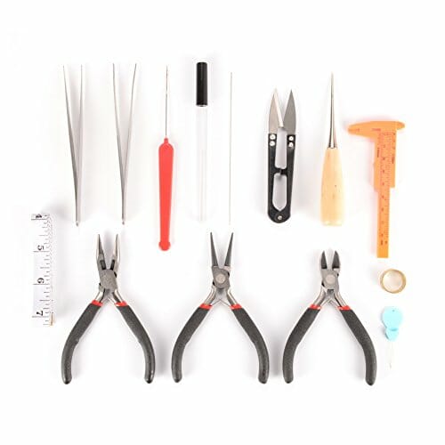 Zestaw narzędzi do produkcji biżuterii, 14 szt., etui, do naprawy biżu - obrazek 7