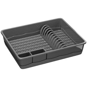 WELLGRO Ociekacz z tworzywa sztucznego bez BPA - Szary, wyprodukowany w UE