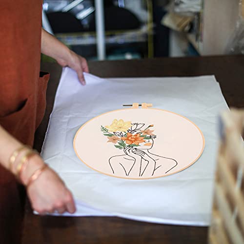 Gukasxi - Zestaw do haftowania dla początkujących z kwiatowym wzorem - obrazek 4