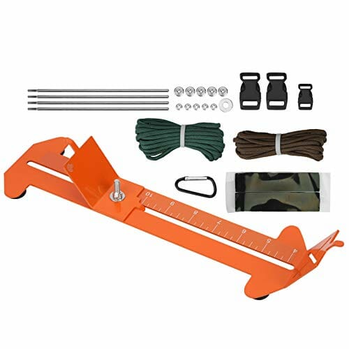 Zestaw do tworzenia bransoletek Jig urządzenie do tworzenia opasek na nadgarstek z 2 paracordami i 3 czarnymi klamrami do plecionki Paracord bransoletka DIY Knit Tool - obrazek 2