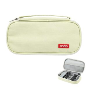 Valicaer Piórnik o dużej pojemności dla dziewcząt i chłopców - Idealny piórnik na artykuły biurowe, prezent dla nastolatków, podróże i biuro - Biały, Wygodny plecak codzienny