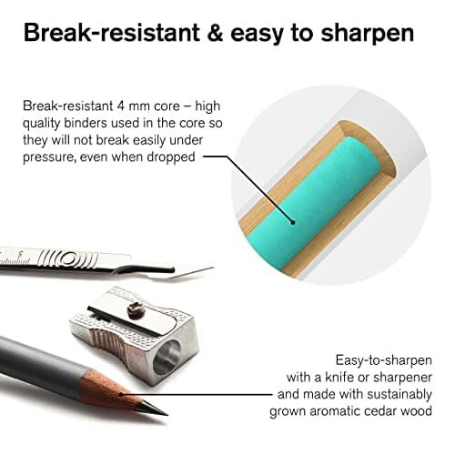 Winsor & Newton 0490015 precyzyjne kredki akwarelowe w zestawie, 24 ży - obrazek 7