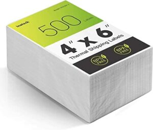 Inateck Termiczna etykieta wysyłkowa, 100 mm x 150 mm, wodoodporna ety