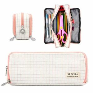 Piórnik o dużej pojemności z zamkiem błyskawicznym - trwała kosmetyczka dla uczniów