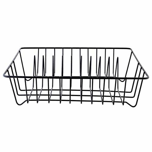 Axentia Ociekacz do naczyń - kratka ociekowa z drutu - stojak na naczynia czarny - kosz na naczynia 35 x 9,5 x 34 cm - ociekacz na talerze i sztućce - pomocnik kuchenny - obrazek 6