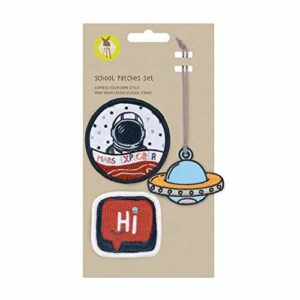 LÄSSIG Zestaw zawieszek i naszywek (3 szt.) z zatrzaskiem/zestaw naszy