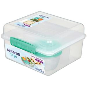 Sistema TO GO Lunch Cube Max, 2 l, szkolne pudełko na lunch z przegród
