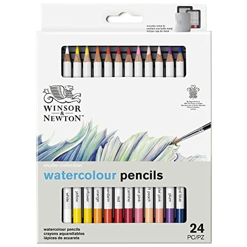 Winsor & Newton 0490015 precyzyjne kredki akwarelowe w zestawie, 24 ży - obrazek 2