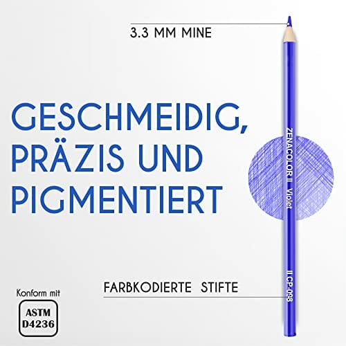 Zenacolor 160 kredek (numerowanych) - łatwe przechowywanie - profesjon - obrazek 7