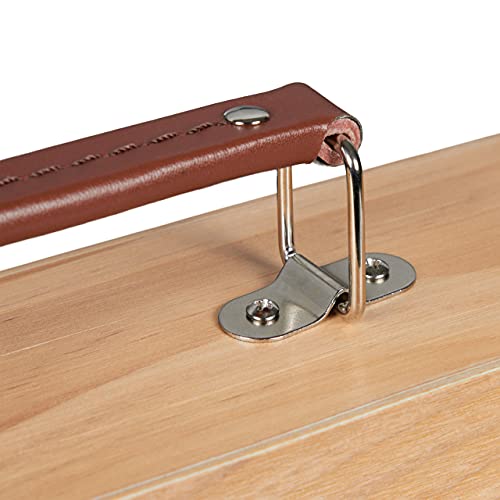 Walizka do malowania z zestawem akrylowym - 12 farb, sztaluga, płótna - obrazek 2