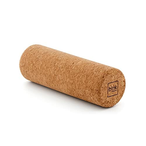"Blnk Wałek do masażu powięzi z korkiem - Wałek fitness do pleców, karku, ud, kolan, 15 x ⌀5 cm"