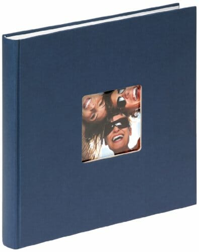 walther design album na zdjęcia niebieski 26 x 25 cm z wycięciem na ok