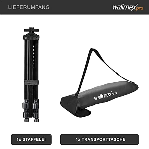 Walimex Pro Pro 21453 Sztaluga, Czarny, 180cm - Profesjonalna sztaluga do fotografii, czarny, 180cm - obrazek 3